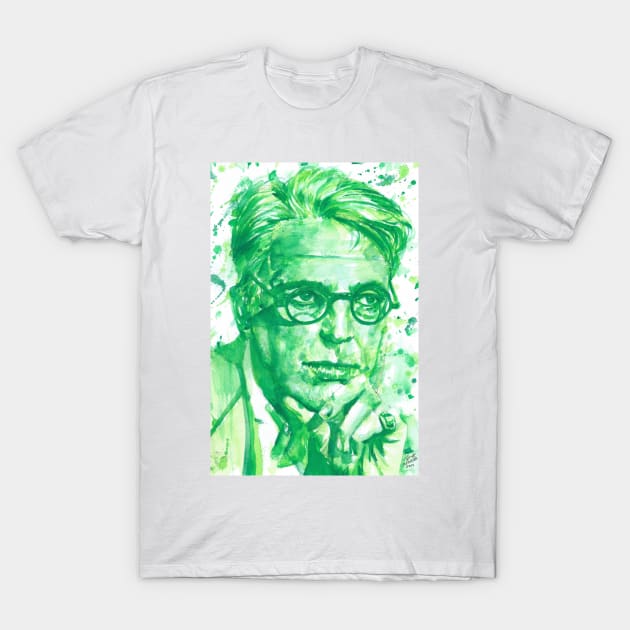 W. B. YEATS - watercolor portrait .2 T-Shirt by lautir